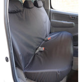 Toyota Hilux 2005-2016 Double Cab Rear Seat Covers - Black
